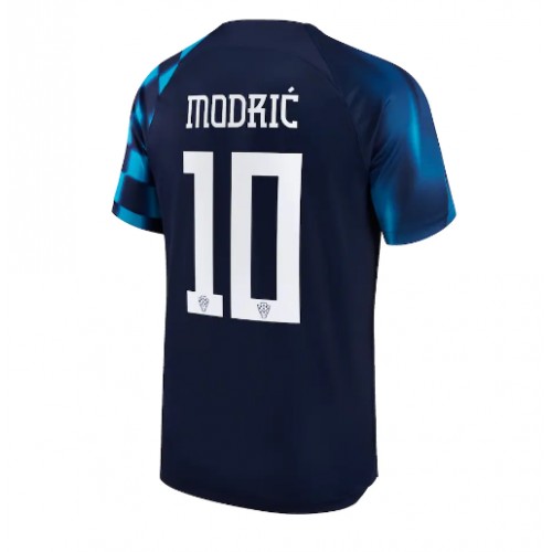 Lacne Muži Futbalové dres Chorvátsko Luka Modric #10 MS 2022 Krátky Rukáv - Preč